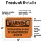 Signmission Mechanical Room No Unauthorized Access OSHA Warning Sign, Vinyl Decal, 14in W x 10in L, 2PK OS-2PACK-WS-D-1014-L-12678 - alternate 4